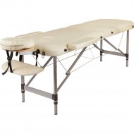 Массажный стол «Atlas Sport» складной, 3-с алюминиевый, бежевый, 70 см