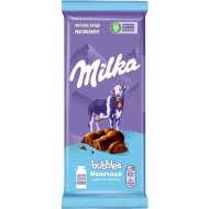 Шоколад молочный пористый «Milka» Bubbles, 72 г