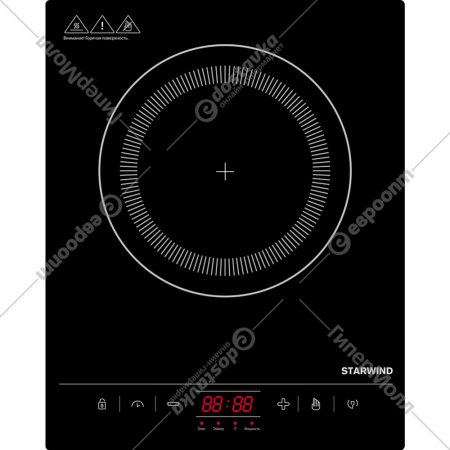 Электрическая настольная плита «StarWind» STI-1002, черный