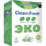 Таблетки для посудомоечной машины «Clean&Fresh» ECO, All in 1, 100 шт