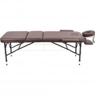 Массажный стол «Atlas Sport» складной, 3-с алюминий, коричневый, усиленый стол, 70 см