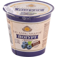 

Йогурт "АЛЕКСАНДРОВ" черника 2.5% 125г