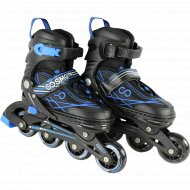 Роликовые коньки «CosmoRide» Freerider, размер 31-34, черный/синий
