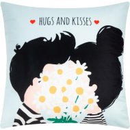 Подушка декоративная «Этель» Hugs and kisses, 40х40 см