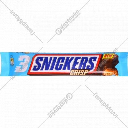 Шоколадный батончик «Snickers» Crisp, 60 г