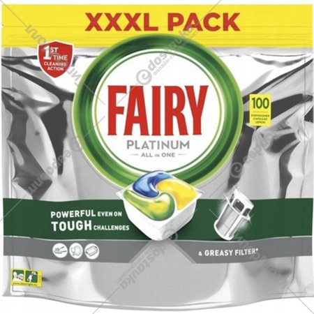 Таблетки для посудомоечной машины «Fairy» Platinum, lemon, 100 шт