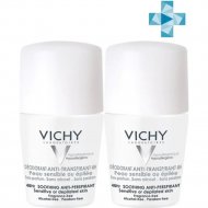 Дезодорант «Vichy» для очень чувствительной кожи, 48 часов, 50 + 50 мл, 2 шт