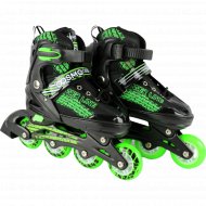 Роликовые коньки «CosmoRide» Skater, размер 31-34, черный/зеленый