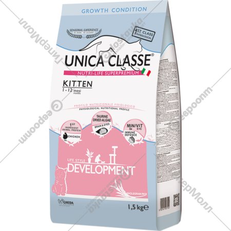 Корм для котят «Unica» Classe, 3569, курица, 1.5 кг