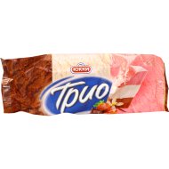 Мороженое «Юкки Трио» ваниль, шоколад, клубника, 65 г