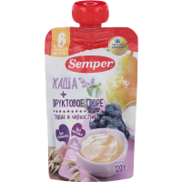 

Пюре "SEMPER" (груша-черносл.,каша)120г