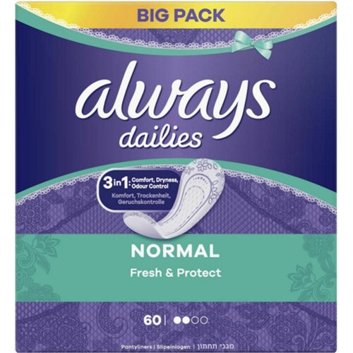 Прокладки ежедневные «Always» Dailies Normal Fresh, 60 шт