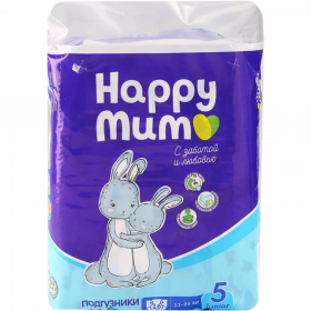 Под­гуз­ни­ки дет­ские «Happy mum» Junior 5, 11-25 кг, 16 шт