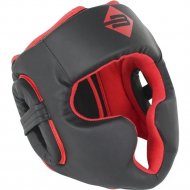 Боксерский шлем «BoyBo» Атака, размер S/M, черный/красный