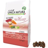 Корм для собак «Unica» Natura, 2307, для собак крупных пород, оленина, рис и морковь, 2.5 кг