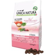 Корм для собак «Unica» Natura, 2311, для собак крупных пород, семга, рис и горох, 2.5 кг