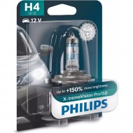 Автолампа «Philips» H4 X-treme Vision Pro150, 12342XVPB1