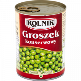 Го­ро­шек зе­ле­ный кон­сер­ви­ро­ван­ный «Rolnik» 400 г