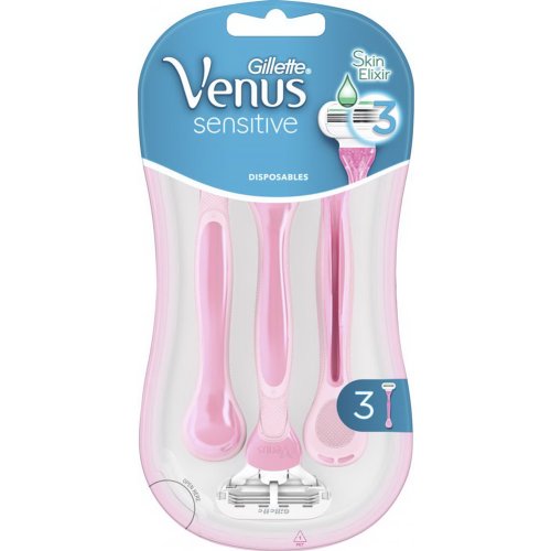 Бритва женская «Gillette» Venus Smooth Sensitive, 3 шт