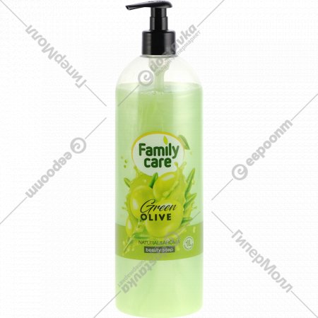 Мыло жидкое «Family care» Green olive, 1 л