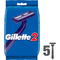 

Бритва одноразовая "GILLETTE2"(5шт)