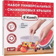Набор крышек «Komfi» SIL2KR, силикон, 6 шт