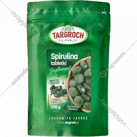 Спирулина «Targroch» в таблетках, 1000 шт, 250 г
