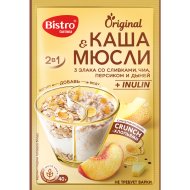 Каша-мюсли Bistro Gurmina со сливками, чиа, персиком и дыней, 40 г