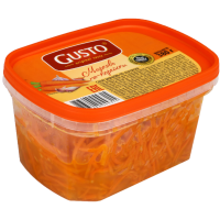 

Салат"МОРКОВЬ ПО-КОРЕЙСКИ"GUSTO,380Г