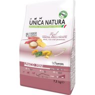 Корм для собак «Unica» Natura, 2314, для собак мелких пород, утка, рис и картофель, 7.5 кг
