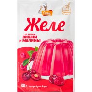 Желе Спец со вкусом вишни и малины, 80 г