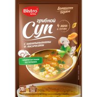 Суп грибной Домашнее Первое с шампиньонами и лисичками, 70 г