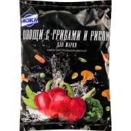 Смесь овощная с грибами и рисом (быстрозамороженная), 400 г.