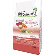Корм для собак «Unica» Natura, 2308, для собак крупных пород, оленина, рис и морковь, 12 кг