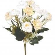 Искусственный букет «Faktor» Роза, QA310-01, бело-кремовый, 28 см