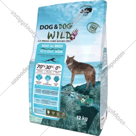 Корм для собак «Dog&Dog» Wild, 2326, океан, рыба, лосось, 12 кг