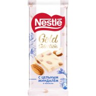 Шоколад «Nestle» Gold Selection, белый, с миндалем и кокосом, 80 г