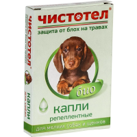 

Капли"ЧИСТОТЕЛ БИО"(блох мелк/соб 1доза)