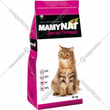 Корм для кошек «MamyNat» Chicken/Turkey, 20 кг