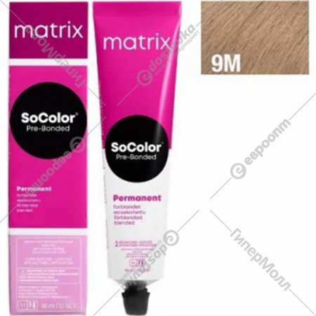 Крем-краска для волос «L'Oreal» Matrix SoColor Pre-Bonded, 9M, E3693600, 90 мл