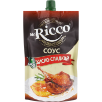 

Соус"MR.RICCO"(Кисло-сладкий)210г