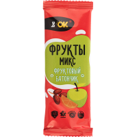 

Фруктовый батончик"BE OK"(Фрукт микс)30г