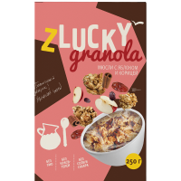 

Мюсли"Z LUCKY"(гранола с ябл.и кор.)250г