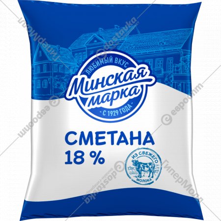 Сметана «Минская марка» 18%, 400 г