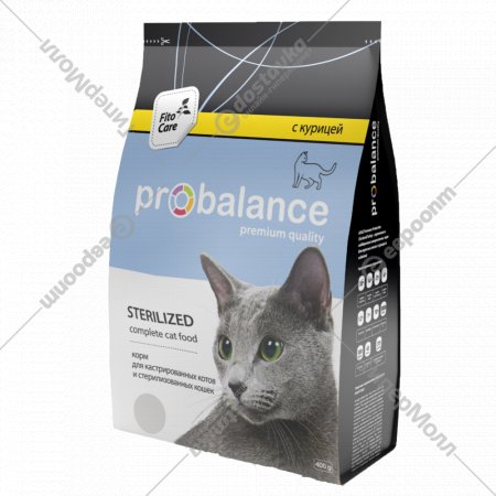 Корм для кошек «ProBalance» для стерилизованных, Sterilized, сухой, 400 г