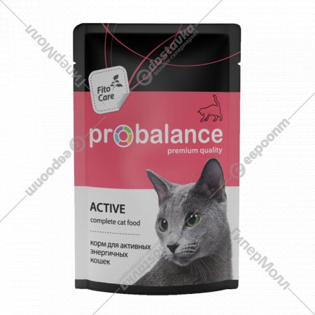 Корм для кошек «ProBalance» для активных, 85 г