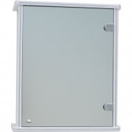 Шкаф для ванной «Гамма» 13, белый, правый, с зеркалом