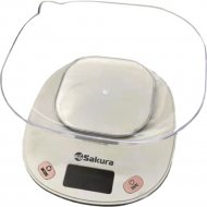 Весы кухонные «Sakura» SA-6054PG, розовый/серый