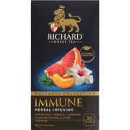 Напиток чайный Richard Iimmune, апельсин, гибискус, шиповник, 20х1.5 г