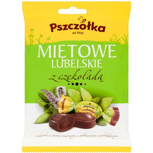 Конфеты шоколадные «Pszczolka» Mietowe Lubelskie, со вкусом мяты, 100 г